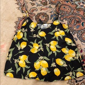 HM Lemon cropped tank